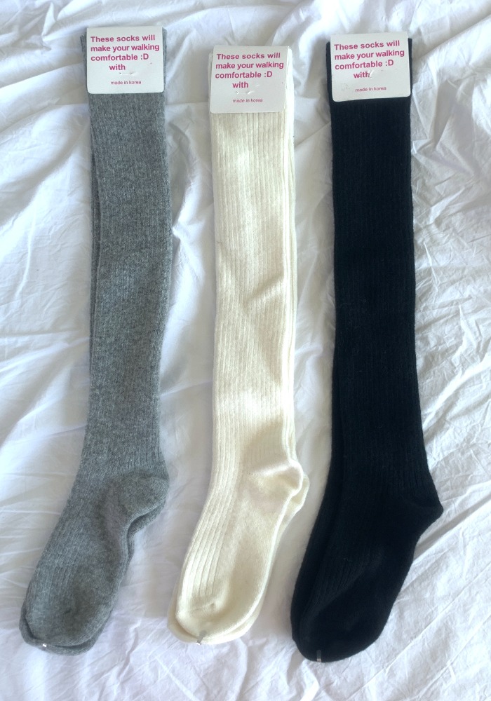 Merino wool knee socks